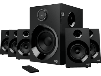 Z607 5.1 Surround Sound Speaker System - Black