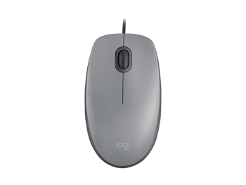 M110 Silent Corded Mouse - Cinza médio