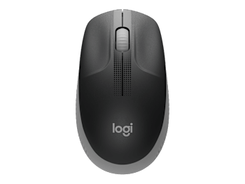 M190 Full-Size Wireless Mouse - Mid Grey