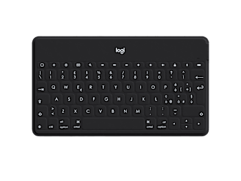 Keys-To-Go - Tastatur in Schwarz mit weißer iPhone-Halterung - Italiano (Qwerty)