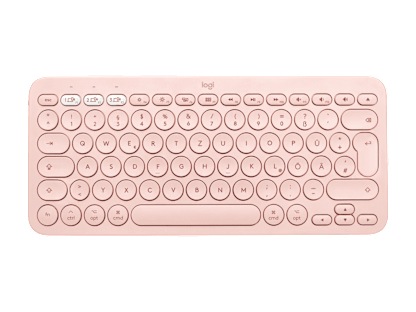 K380 TÖBBESZKÖZÖS BLUETOOTH-OS BILLENTYŰZET MAC RENDSZERHEZ - Rózsaszín - Német (QWERTZ)