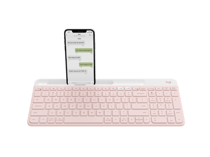 K580 Slim Multi-Device Wireless Keyboard - Rose - English