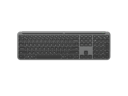 لوحة المفاتيح اللاسلكية Signature Slim K950 - الجرافيت - العربية (QWERTY)