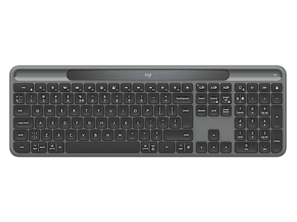 لوحة مفاتيح لاسلكية Signature Slim Solar+ K980 - جرافيت - الإنجليزية الدولية (QWERTY)