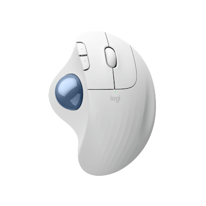 ERGO M575S - Gebroken wit + Blauwe Bal